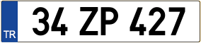 Truck License Plate